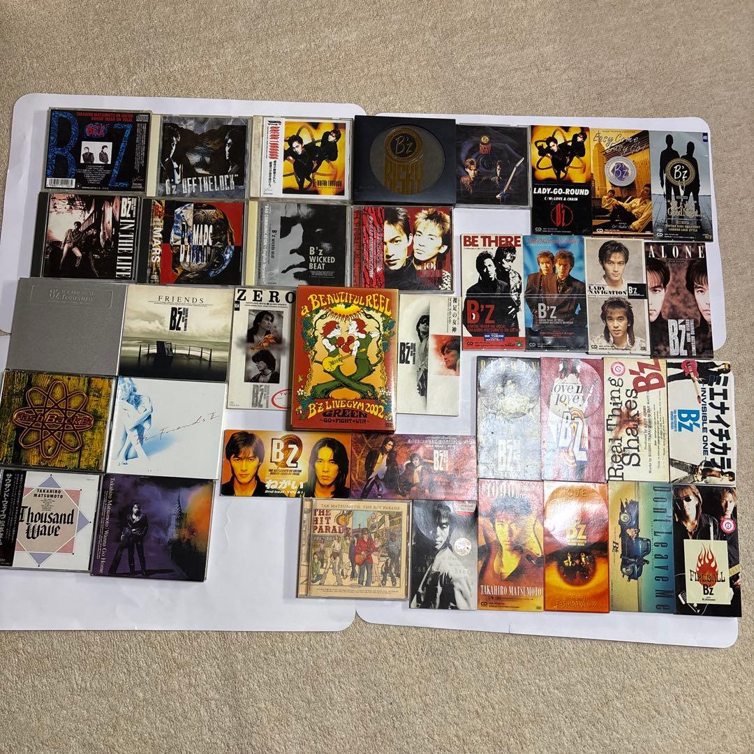 B'z 初期〜中期頃CDコレクション多数、DVD1個