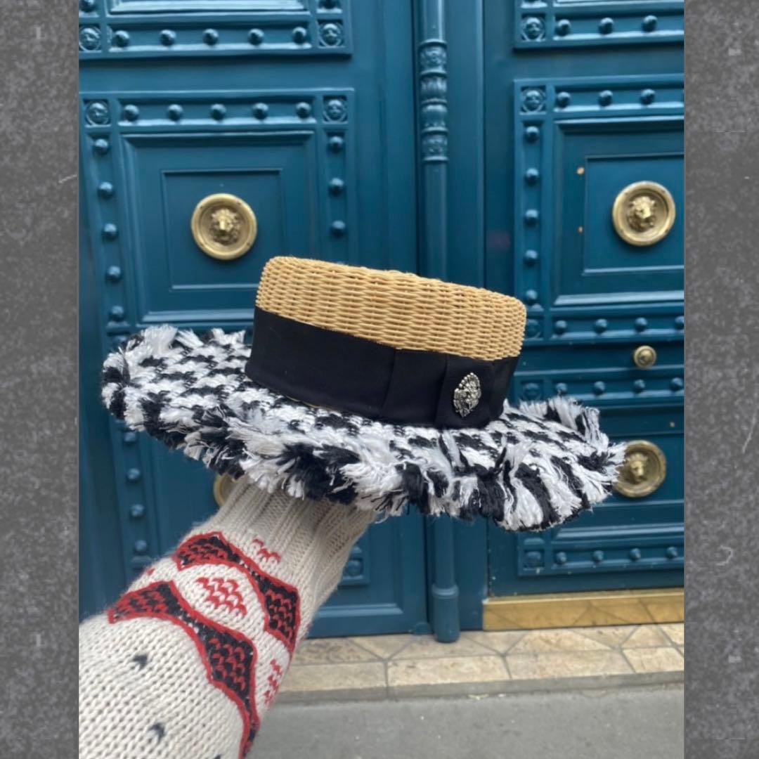 お値下げ中ヴァクトーツイードカンカン帽子新品未使用SALE