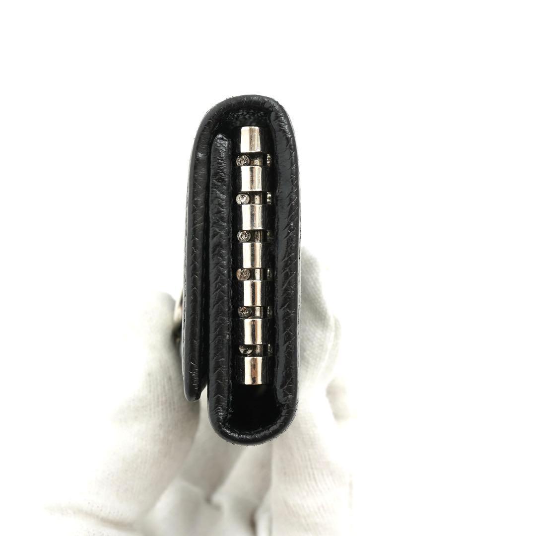 ✨未使用に近い✨　BVLGARI キーケース　ロゴマニア　クラシコ　6連　黒色