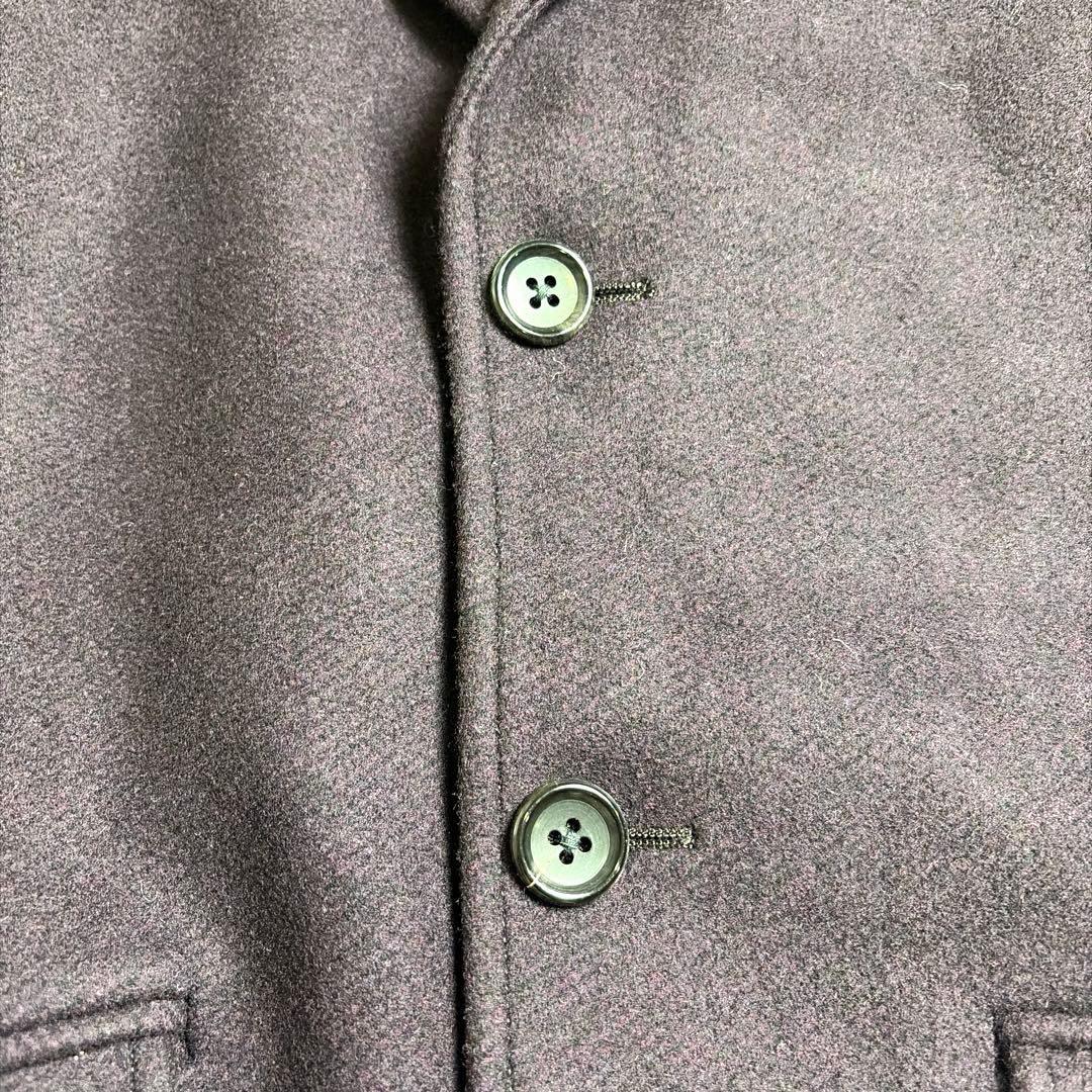 WACKO MARIA ダークレッド チェスターコート　カシミヤ混