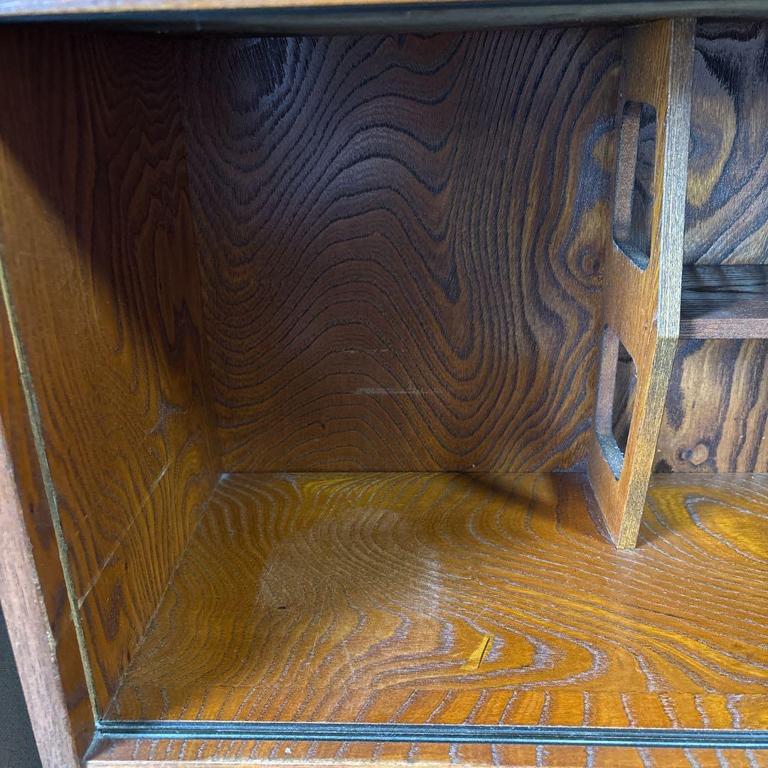 和家具 昭和レトロ　茶箪笥 茶棚 飾り棚 違い棚茶道具