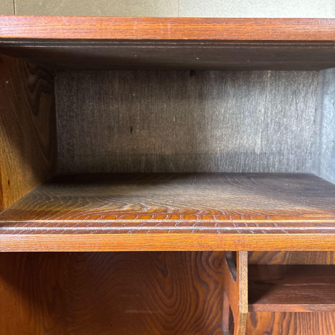 和家具 昭和レトロ　茶箪笥 茶棚 飾り棚 違い棚茶道具