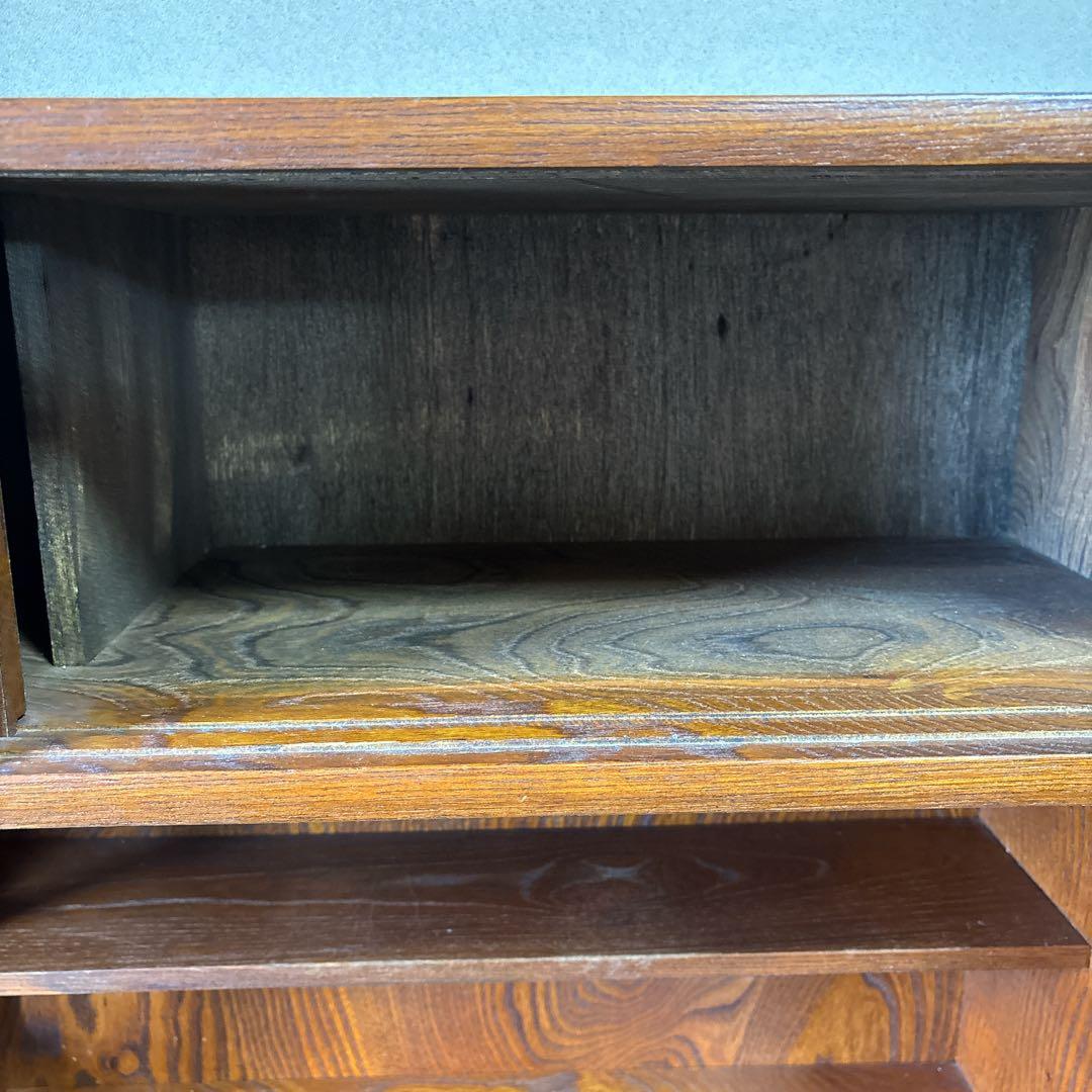 和家具 昭和レトロ　茶箪笥 茶棚 飾り棚 違い棚茶道具