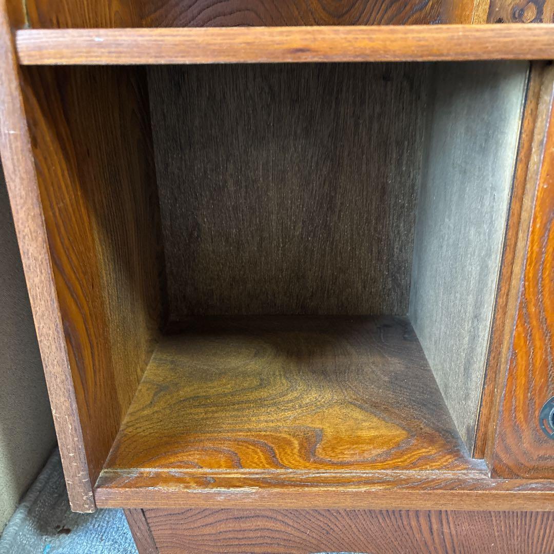 和家具 昭和レトロ　茶箪笥 茶棚 飾り棚 違い棚茶道具