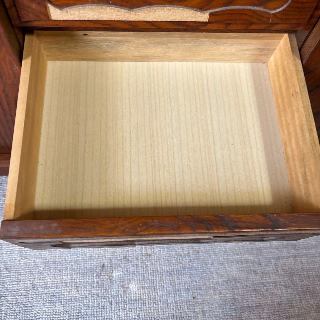 和家具 昭和レトロ　茶箪笥 茶棚 飾り棚 違い棚茶道具