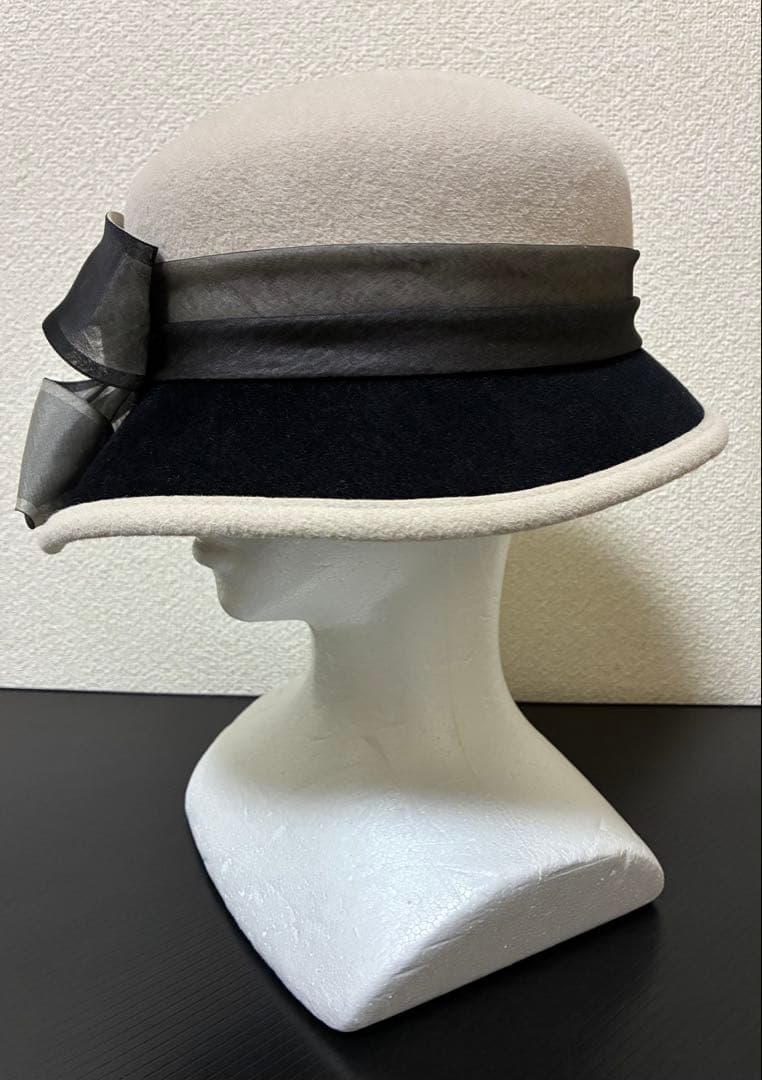 マキシン◆maxim◆ベージュ系×ブラック×リボンハット