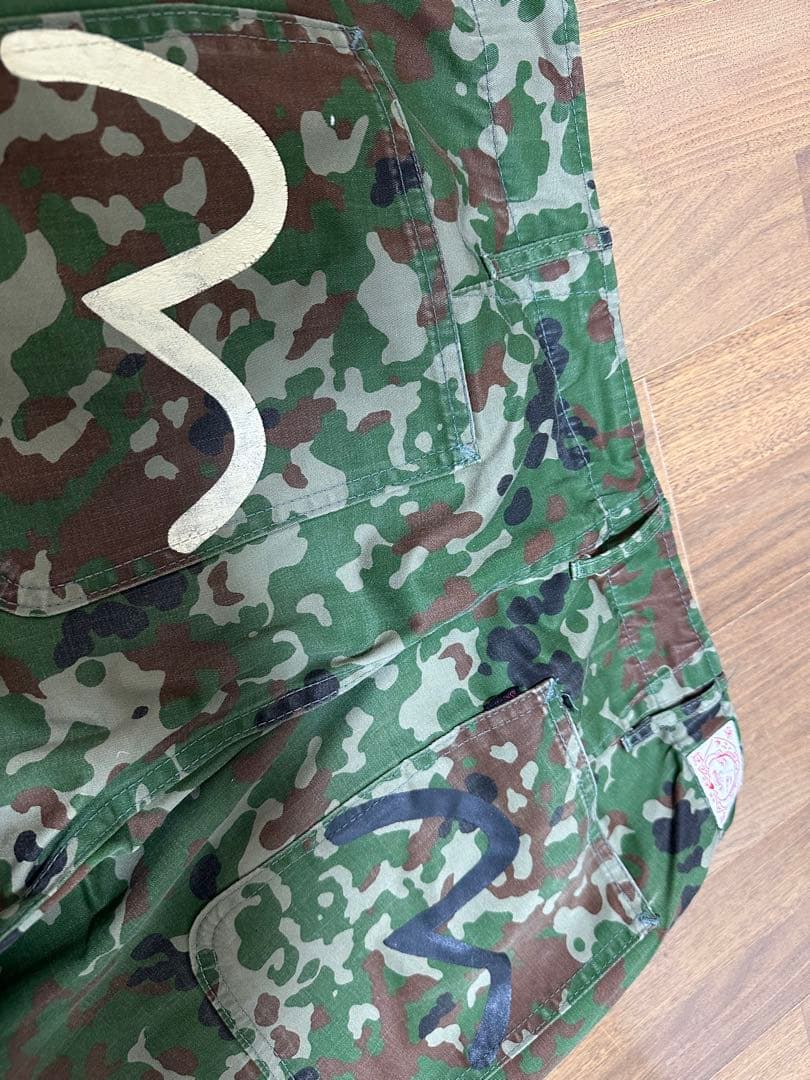 美品！EVISU 迷彩柄　ワイドチノパン