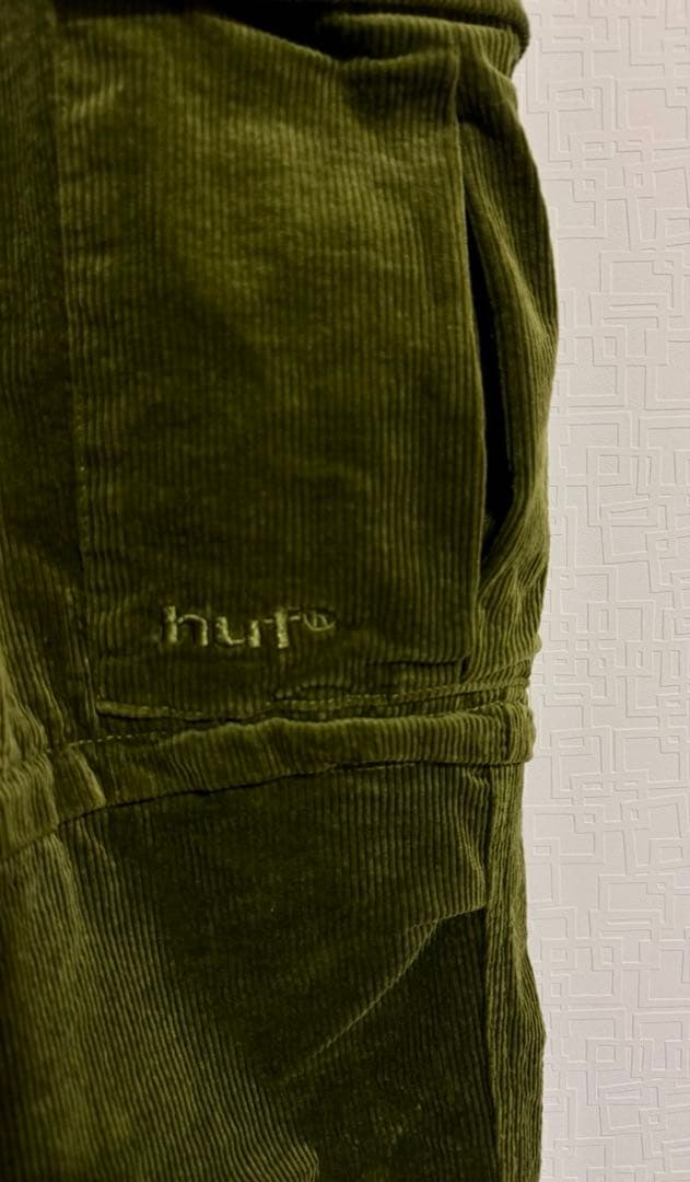 huf コーデュロイ カーゴパンツ オリーブグリーン