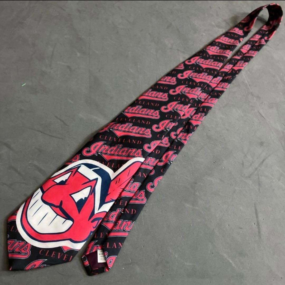 希少未使用◎90s【USA製】インディアンス　ネクタイ　vintage