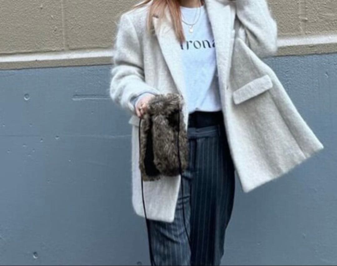 MAISON SPECIAL シャギーモヘアオーバージャケットアウター