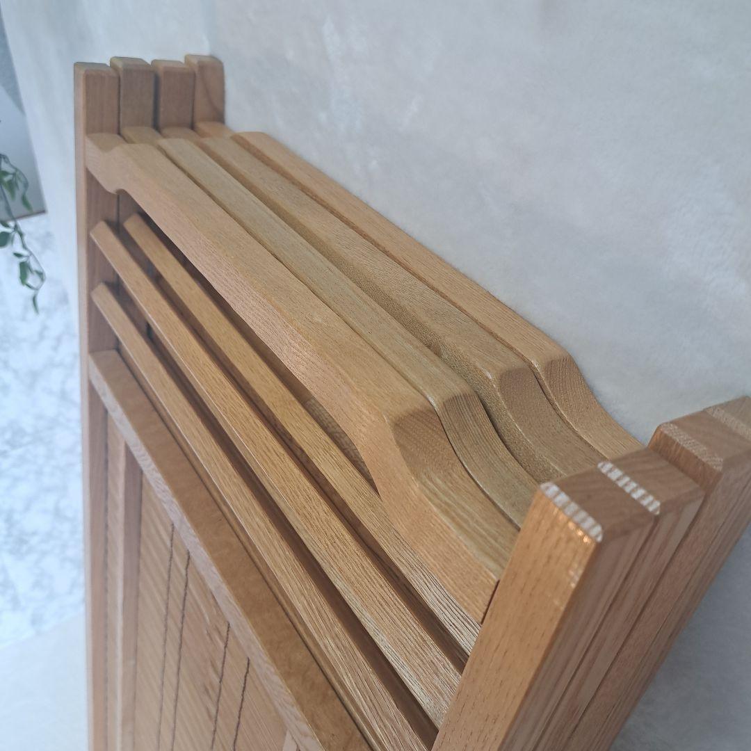 和風 パーテーション 衝立　和モダン 格子 レトロ 　4連