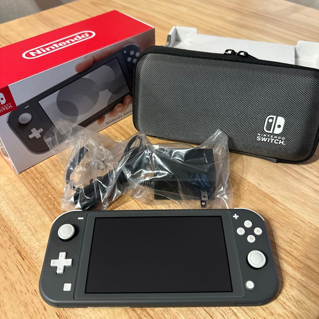 Nintendo Switch LITE グレー　ソフトケース付き