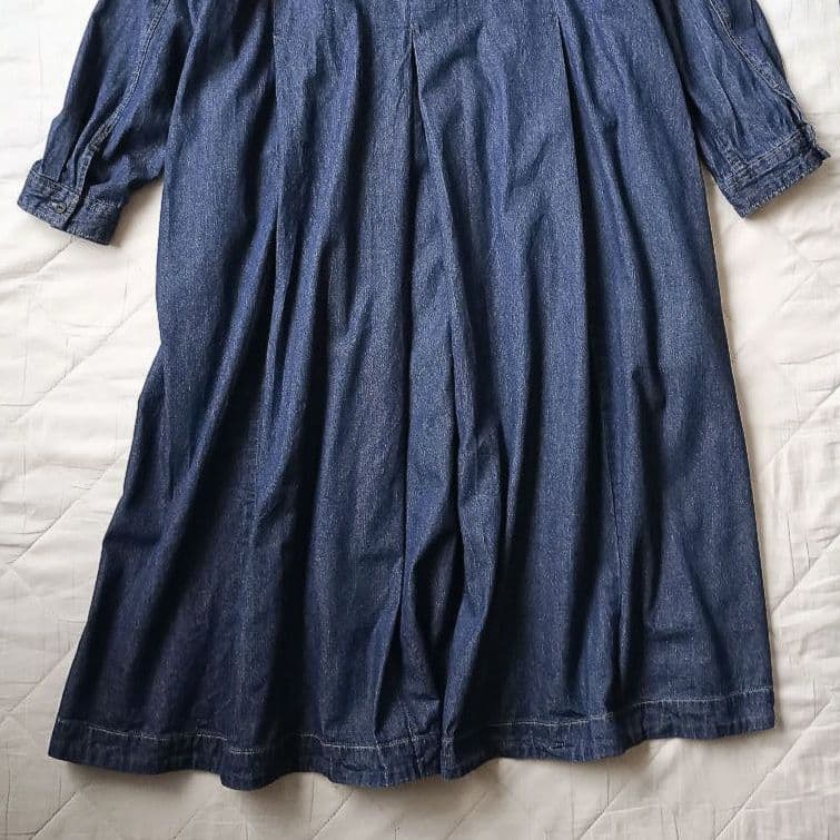 美品　soulberry　デニムワンピース　インディゴ　ソウルベリー　ゆったり