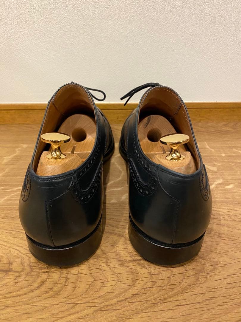 美品　スコッチグレイン 27センチ　3E ネイビー 紺