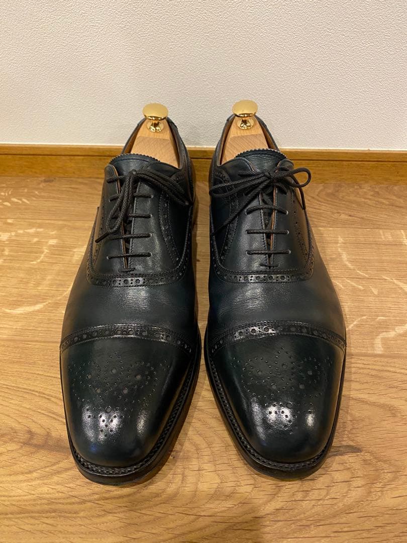 美品　スコッチグレイン 27センチ　3E ネイビー 紺