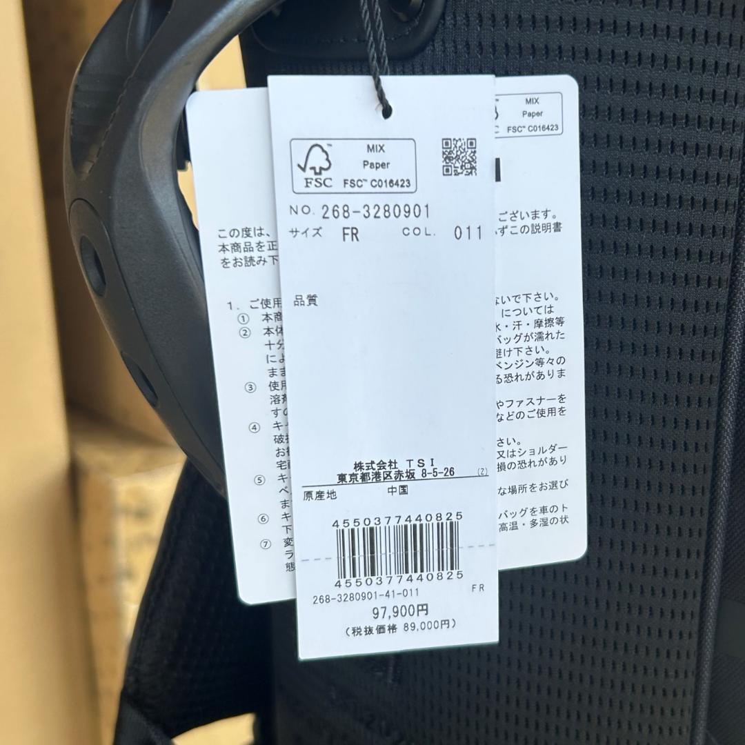 ○★新品未使用 パーリーゲイツ ブラックロゴ スタンド式キャディバッグ ブラック