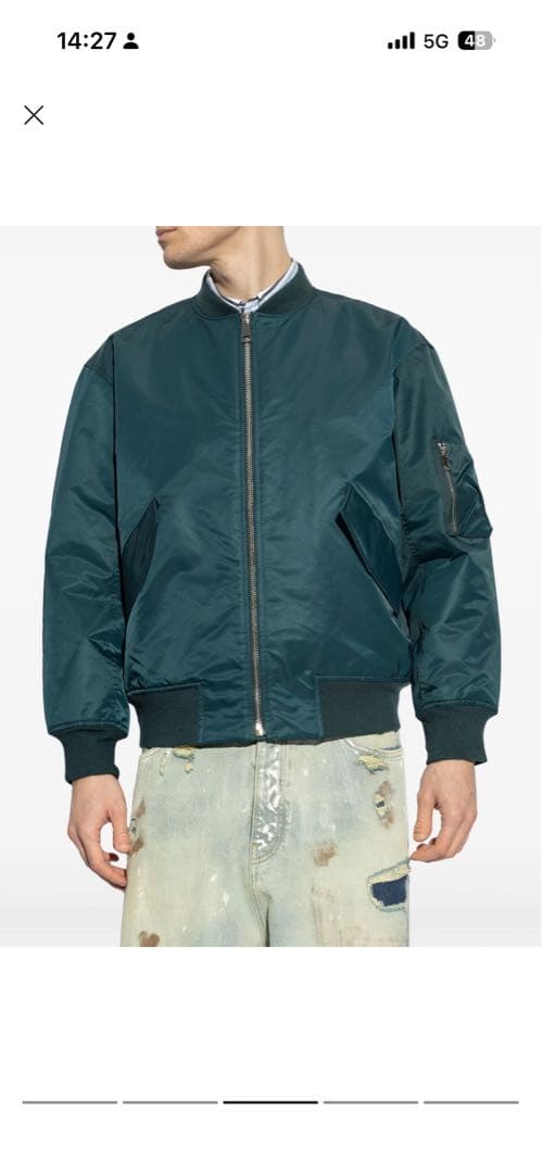 A.P.C. ネイビー MA-1ジャケット