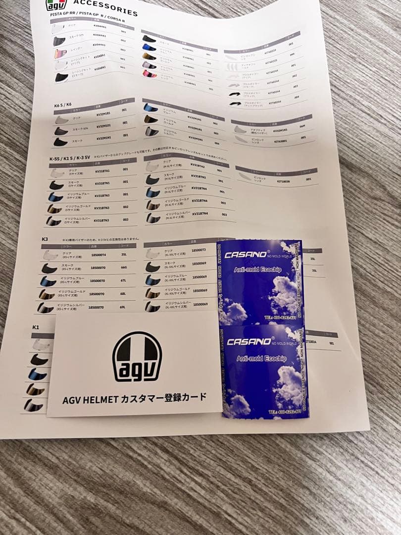AGV k1sフルフェイスヘルメット