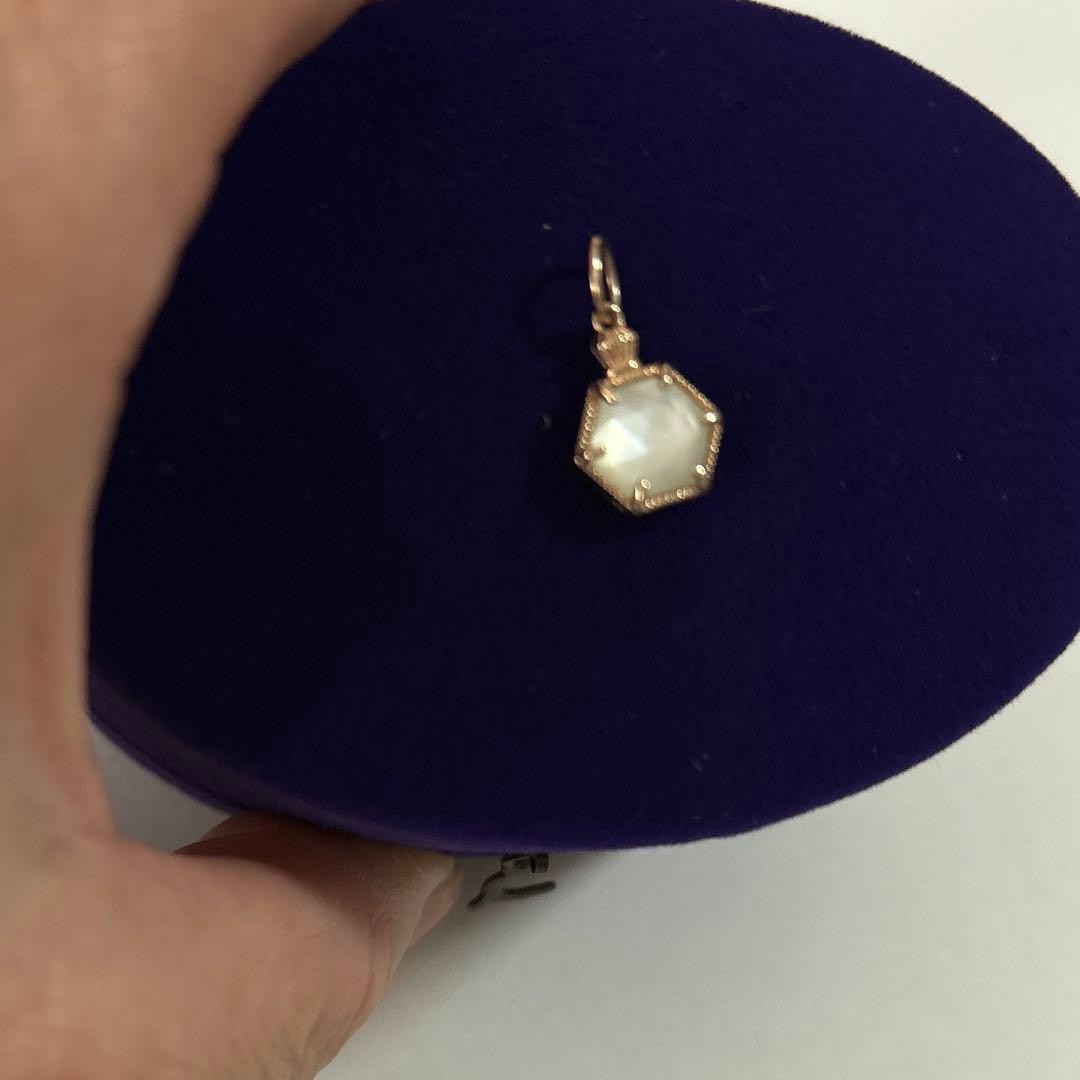 大幅値下げ　アガットK5.プレナイトシェルチャーム