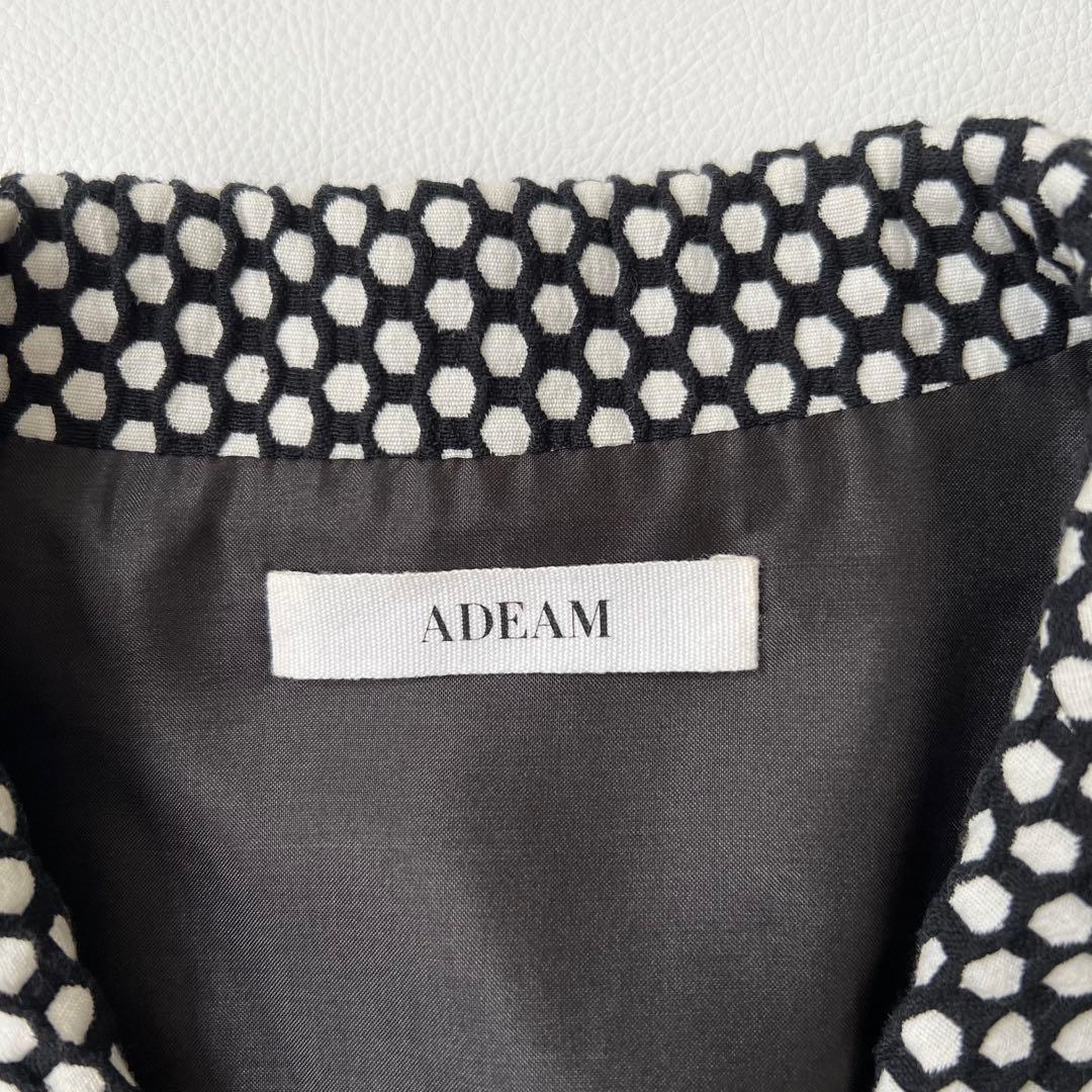 美品　ADEAM アディアム　FOXEY テーラードジャケット　総柄　リボン