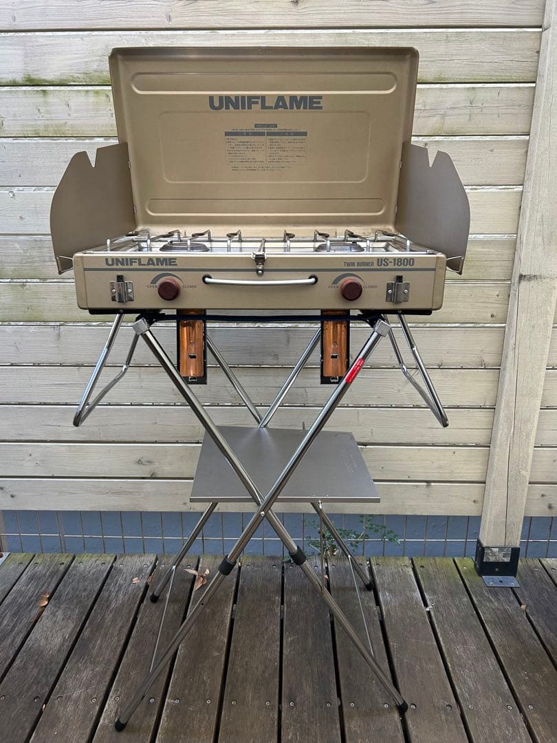 UNIFLAME ユニフレーム ツーバーナー US-1800 スタンドセット