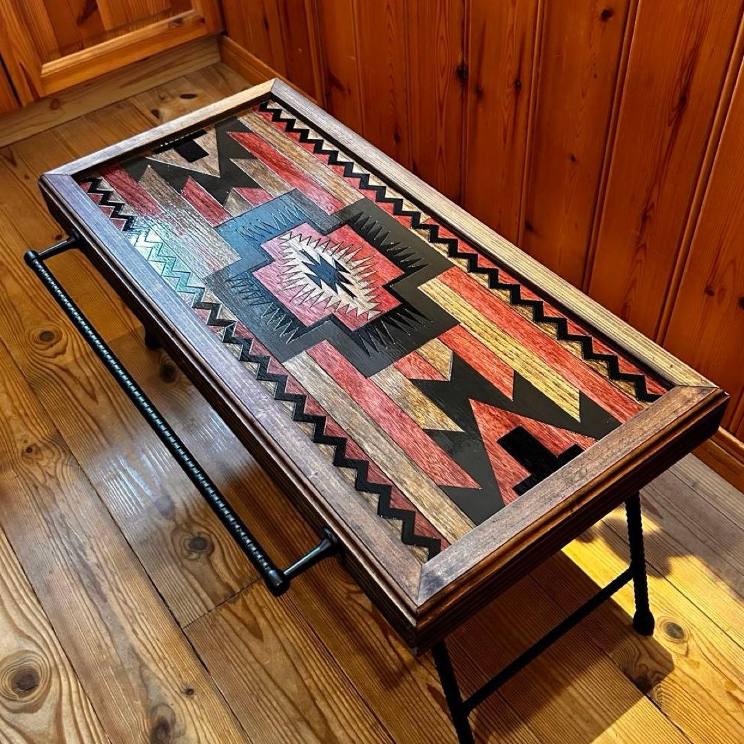 No.10 ソロテーブル ハンガー付　ディスプレイ棚 オルテガテーブル