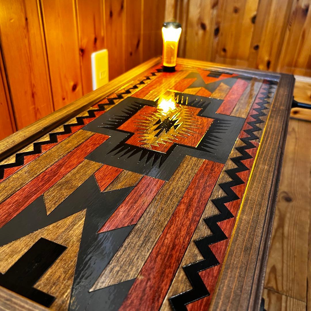 No.10 ソロテーブル ハンガー付　ディスプレイ棚 オルテガテーブル