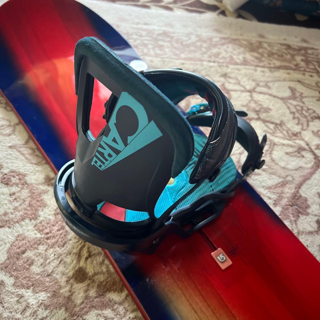 良品 BURTON PROCESS X 155 CARTEL スノーボードセット
