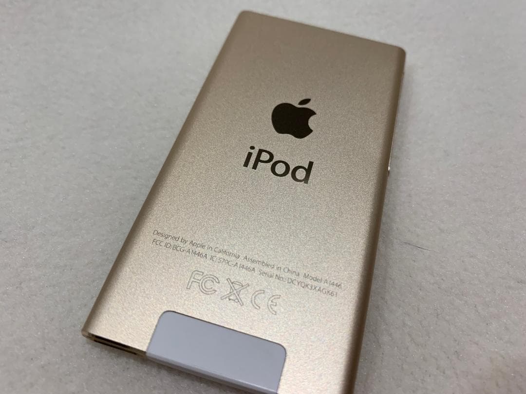 【美品】Apple iPod nano 第7世代 16GB ゴールド