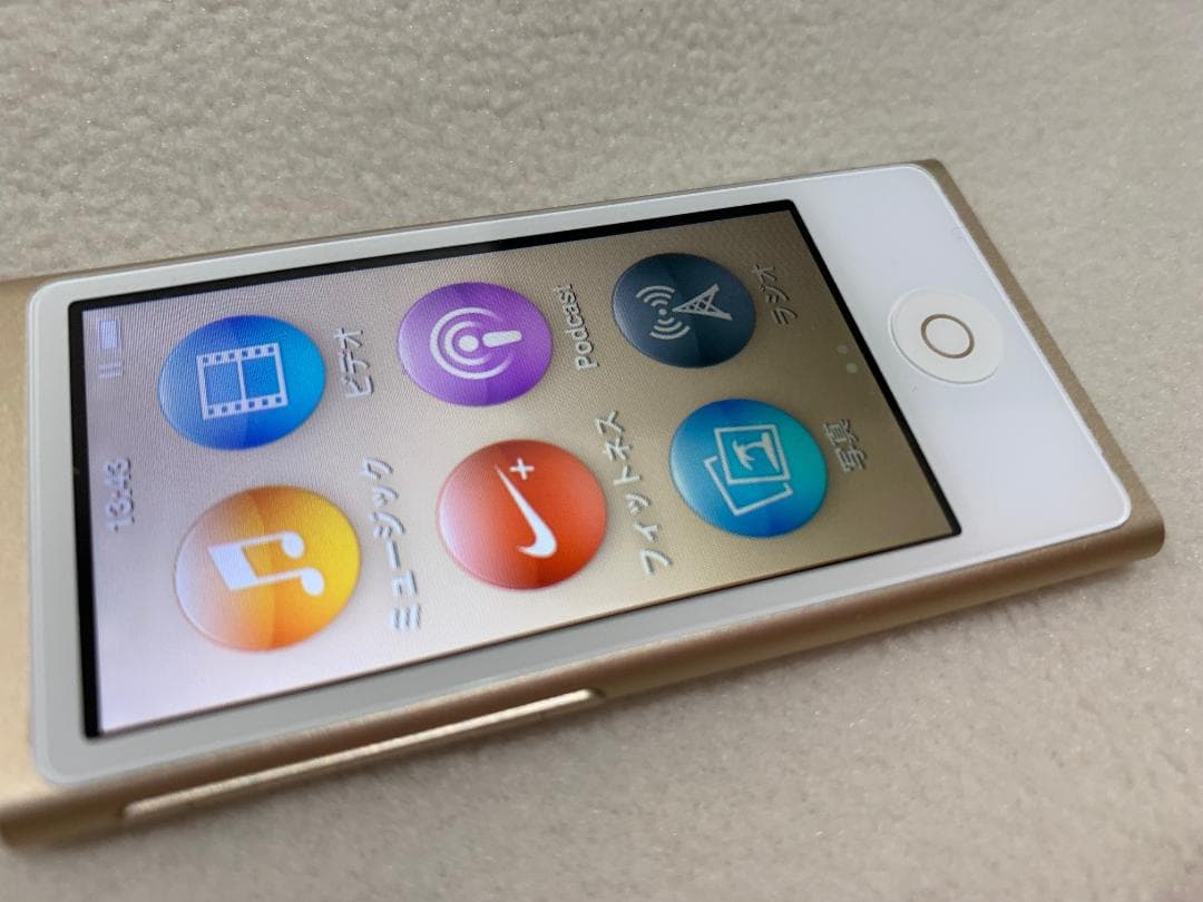 【美品】Apple iPod nano 第7世代 16GB ゴールド