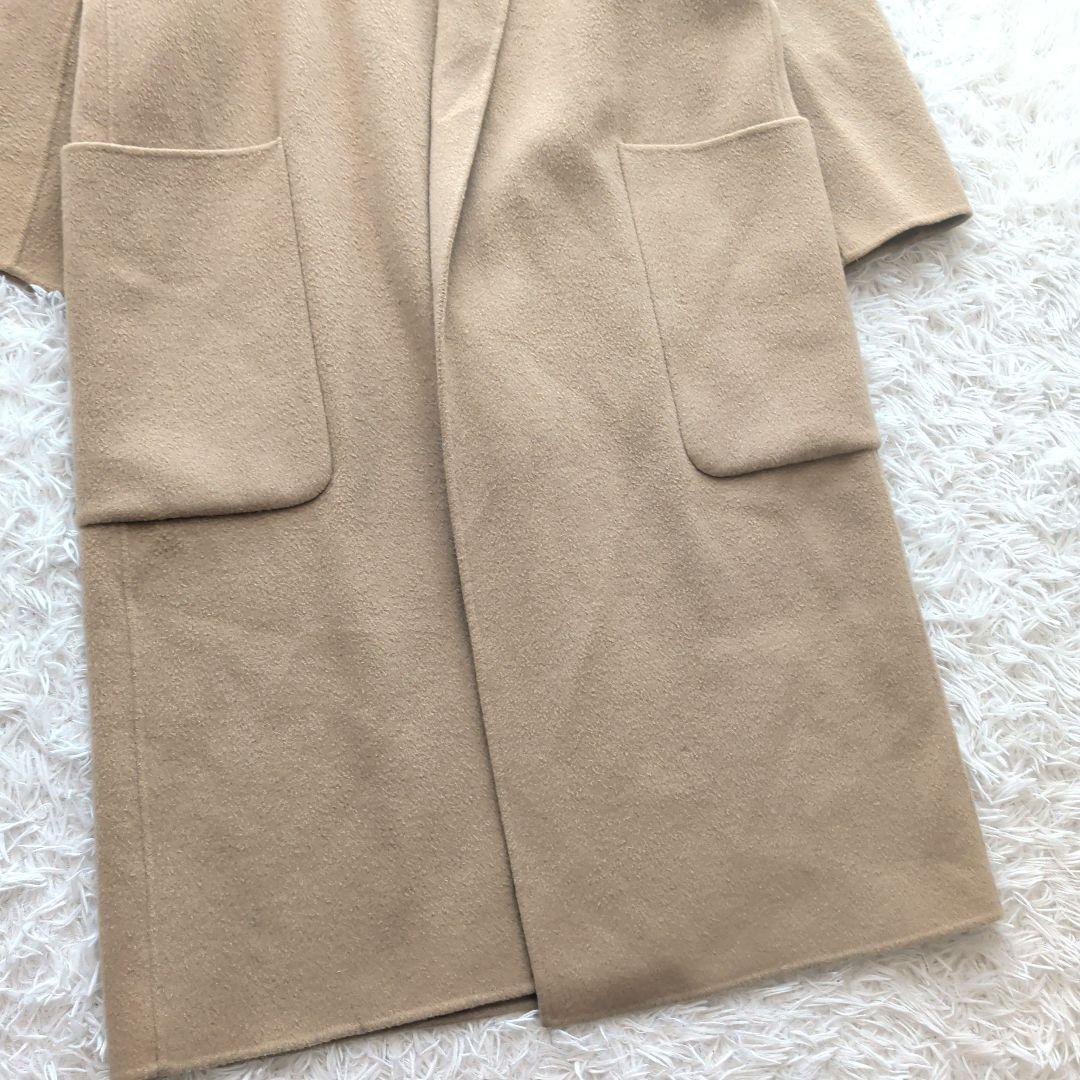 現行 TODAYFUL リバーコート ダブルフェイス ロング 38 ベージュ