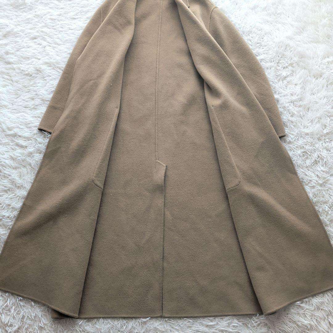 現行 TODAYFUL リバーコート ダブルフェイス ロング 38 ベージュ