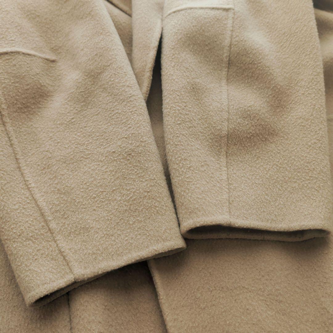 現行 TODAYFUL リバーコート ダブルフェイス ロング 38 ベージュ