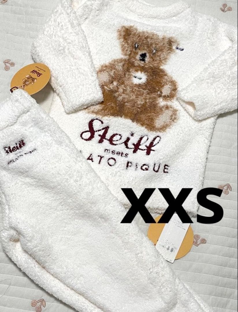 ジェラートピケ　【Steiff】 パウダープルオーバー&ロングパンツ　xxs