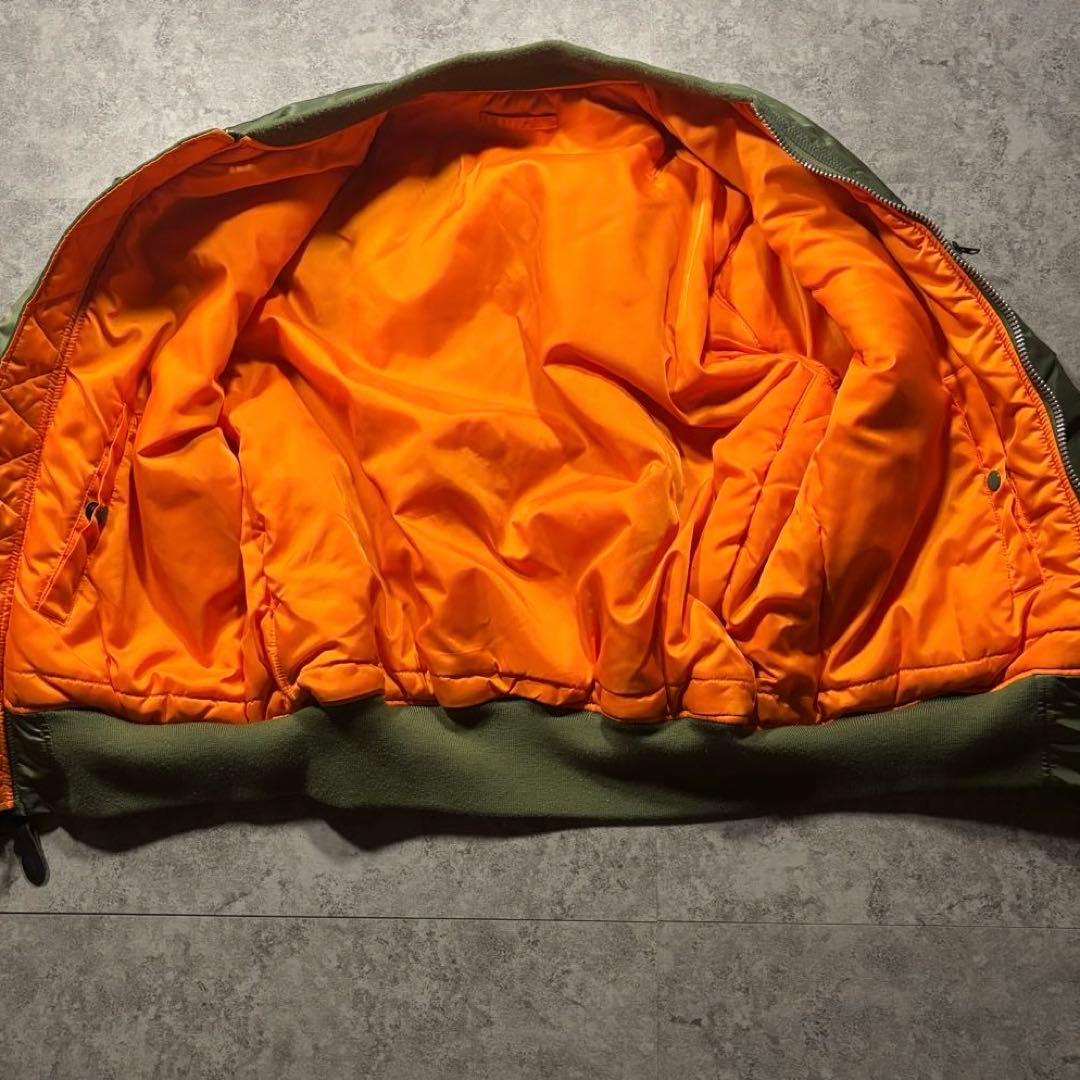 希少【 XL 】アルファインダストリーズ MA1 y2k 短丈 00s 平成