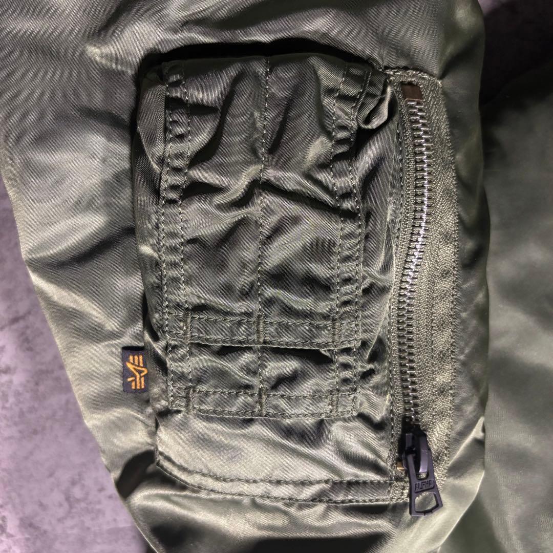 希少【 XL 】アルファインダストリーズ MA1 y2k 短丈 00s 平成