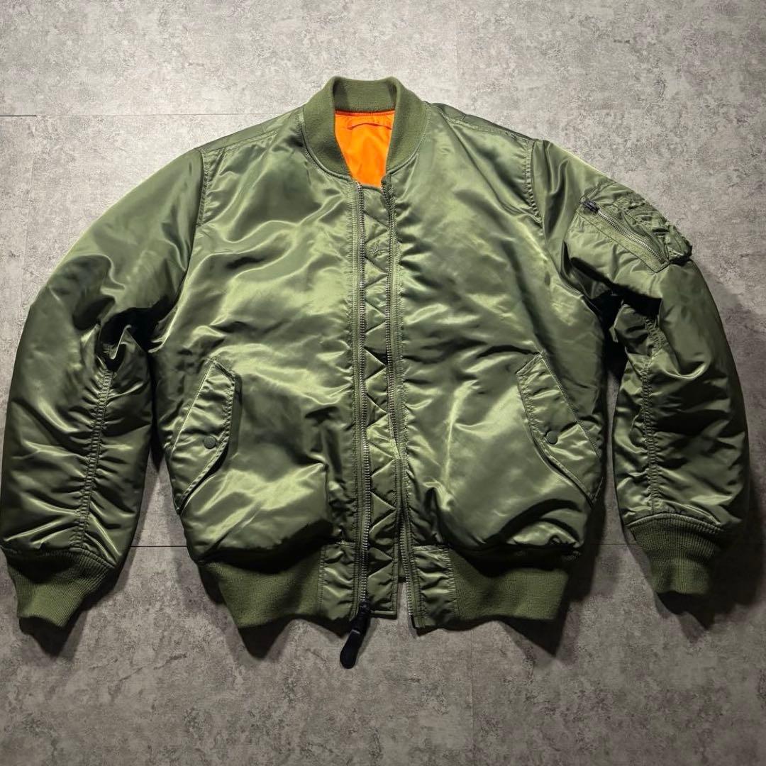 希少【 XL 】アルファインダストリーズ MA1 y2k 短丈 00s 平成