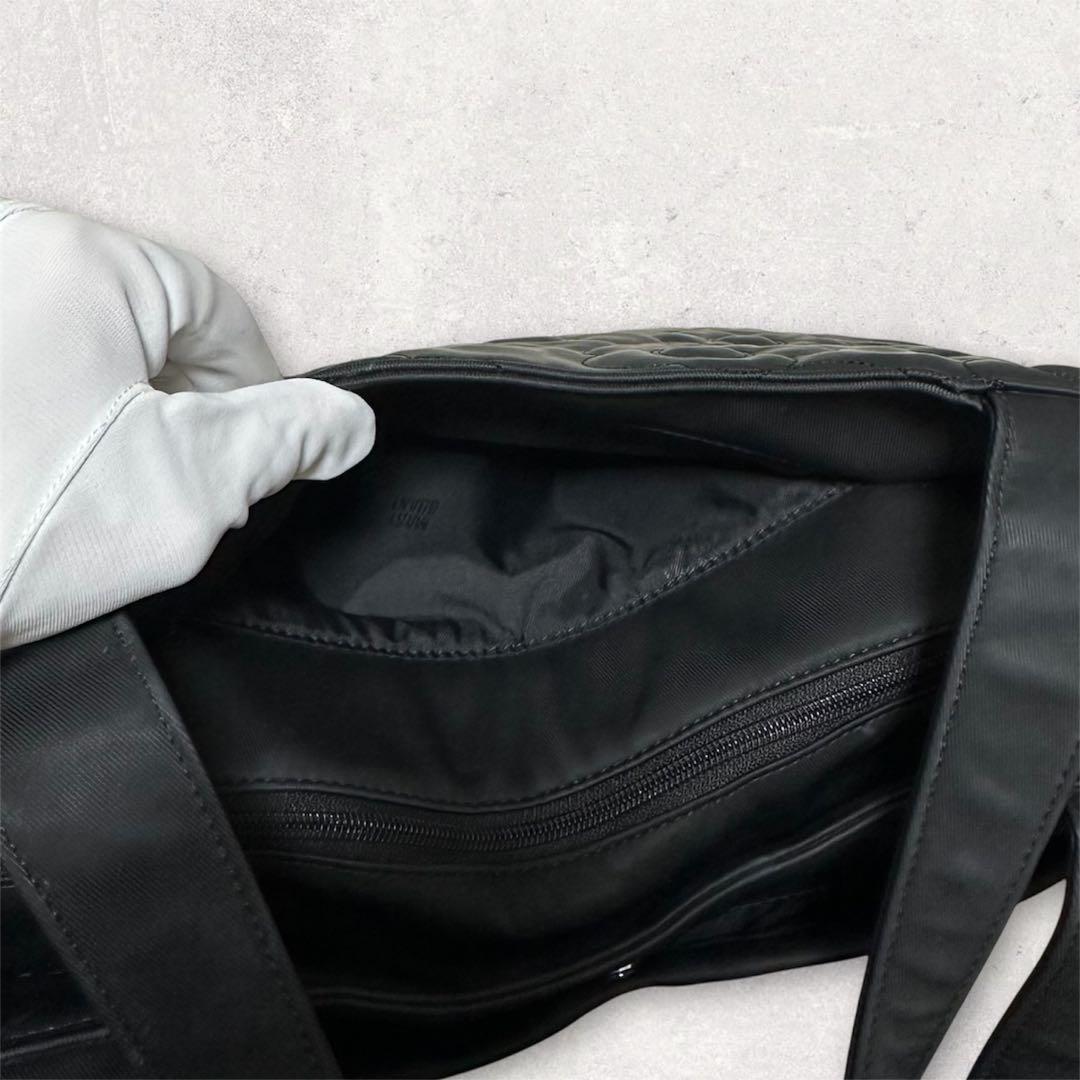 MARY QUANT デイジーランダムキルト トートバッグ A4 黒 軽量