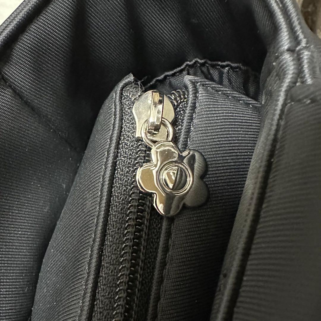 MARY QUANT デイジーランダムキルト トートバッグ A4 黒 軽量