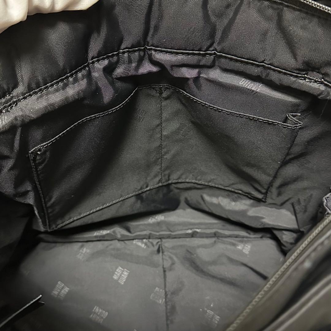 MARY QUANT デイジーランダムキルト トートバッグ A4 黒 軽量