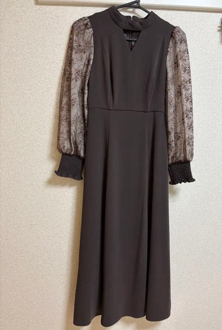 niana ブラウン ドレス オケージョン　長袖