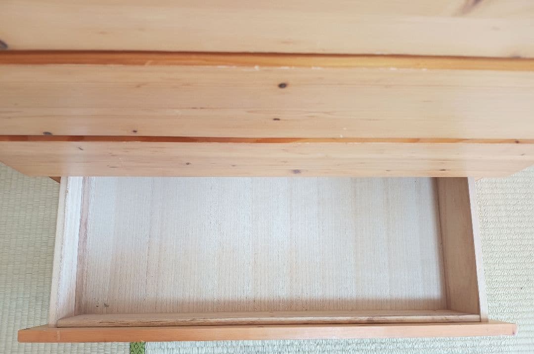 無印良品　パイン材　チェスト　4段　ワイド　廃盤品
