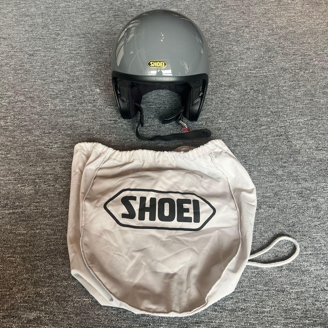 【値下げ】【美品】SHOEI グレー ヘルメット 収納袋付き