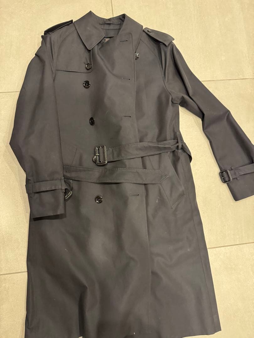 美品　マッキントッシュロンドン　トレンチコート　ブラック　Lサイズ