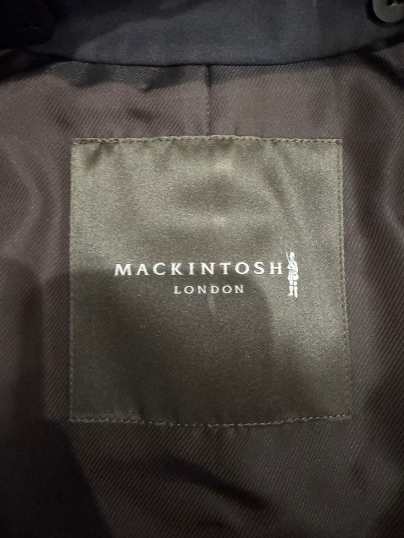 美品　マッキントッシュロンドン　トレンチコート　ブラック　Lサイズ