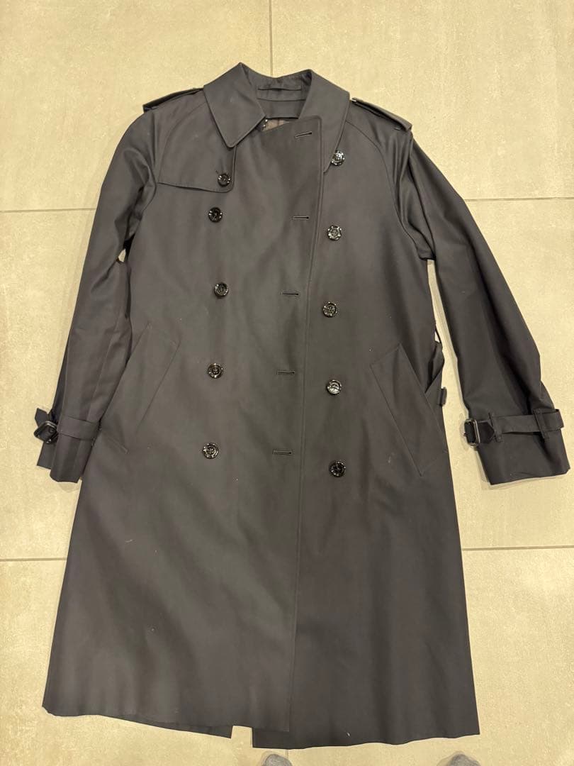 美品　マッキントッシュロンドン　トレンチコート　ブラック　Lサイズ