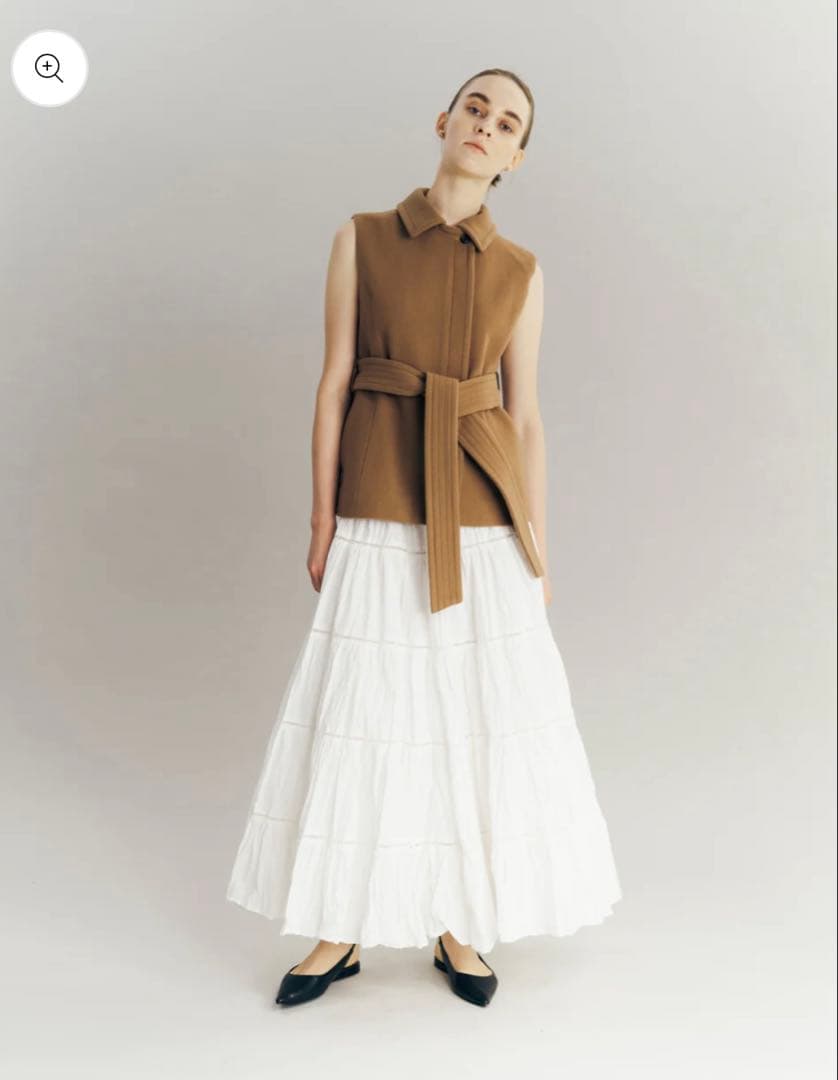 【WowRie】 3way Wool Cape coat ブラウン