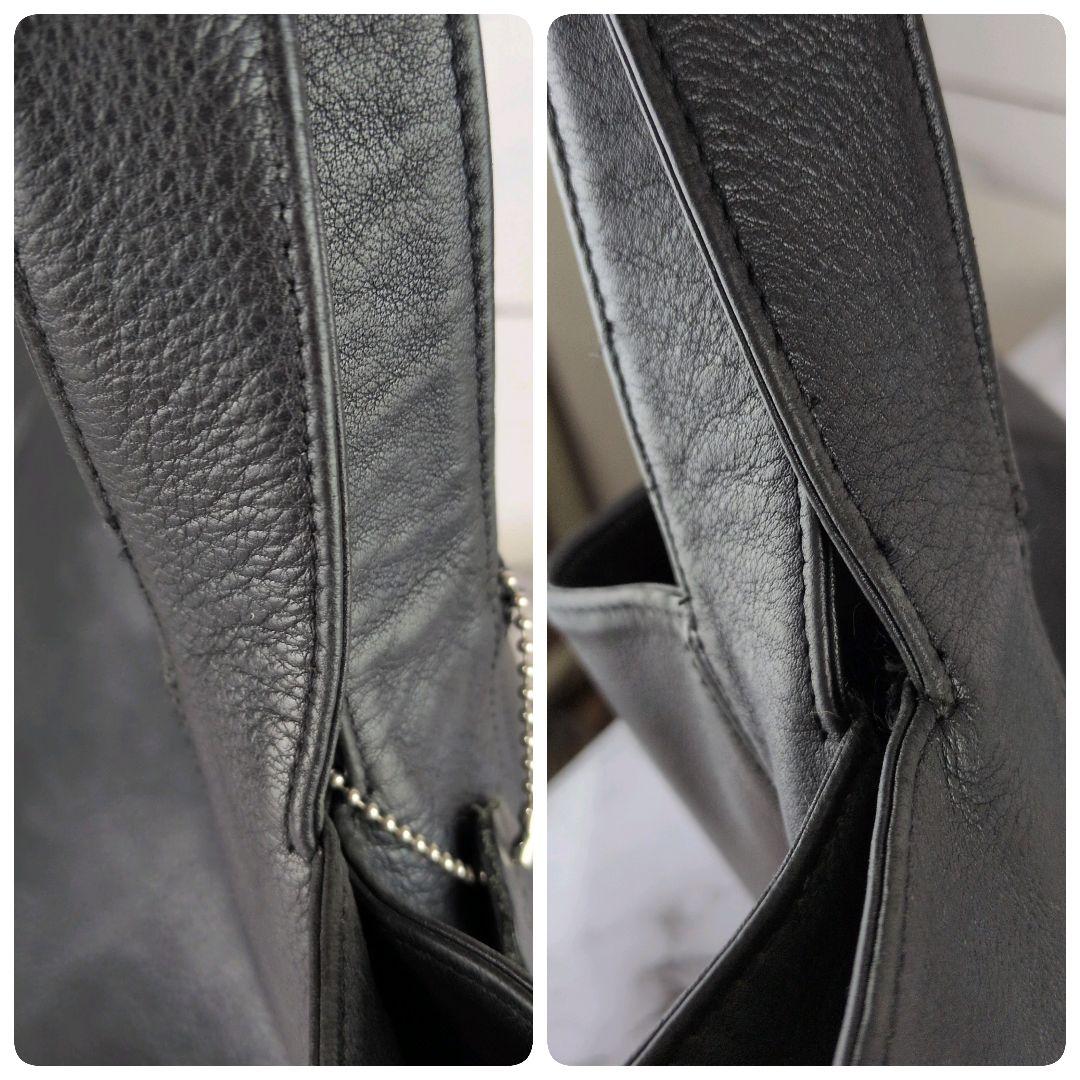 【美品】オールドコーチ☆A4　チャーム　トートバッグ　ブラック　ビジネス