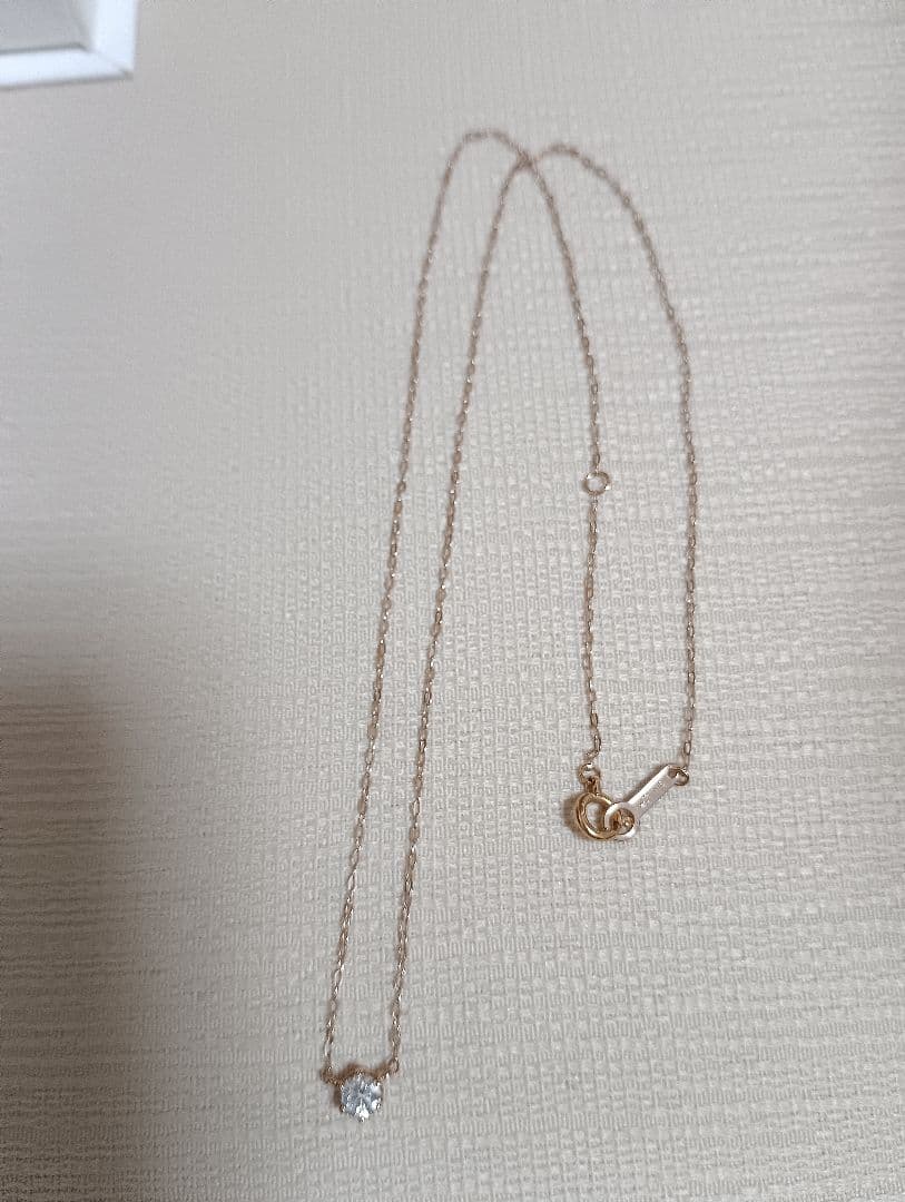 4℃　ネックレス　K18　ダイヤモンド　ピンクゴールド　ほぼ新品　美品
