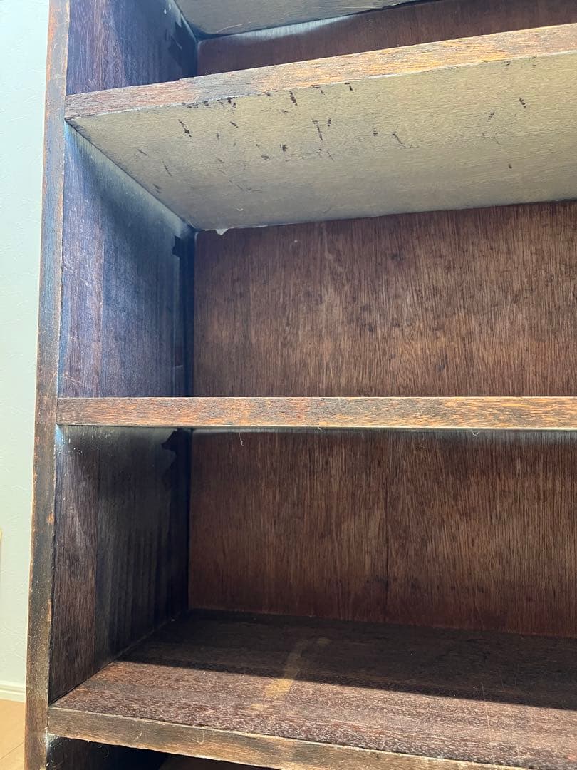 黒*屋様 HYST ヴィンテージ　木製本棚 3段 ダークブラウン